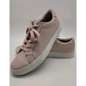 Greats Shoes Womens 10 Royale Perforated Sneakers Pink Lace Up Low Top Comfort